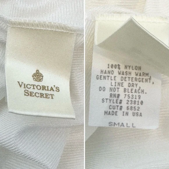 80s Victoria’s Secret Silky Nylon White Lace Vintage Bridal Maxi Gown Slip Dress - Picture 3 of 9